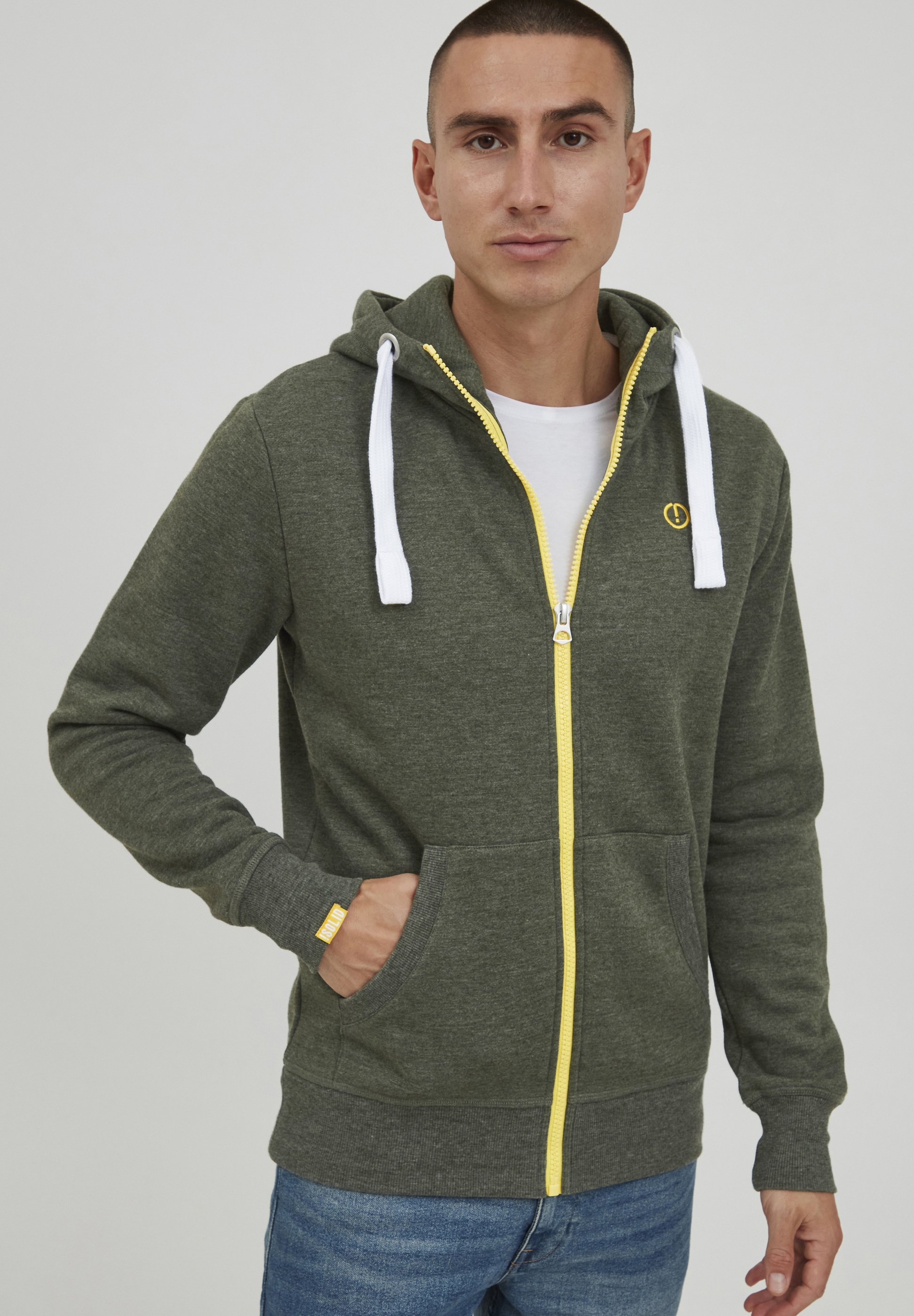 Sweats & Hoodies Solid SDBENN - Sweat à capuche zippé - grey denim