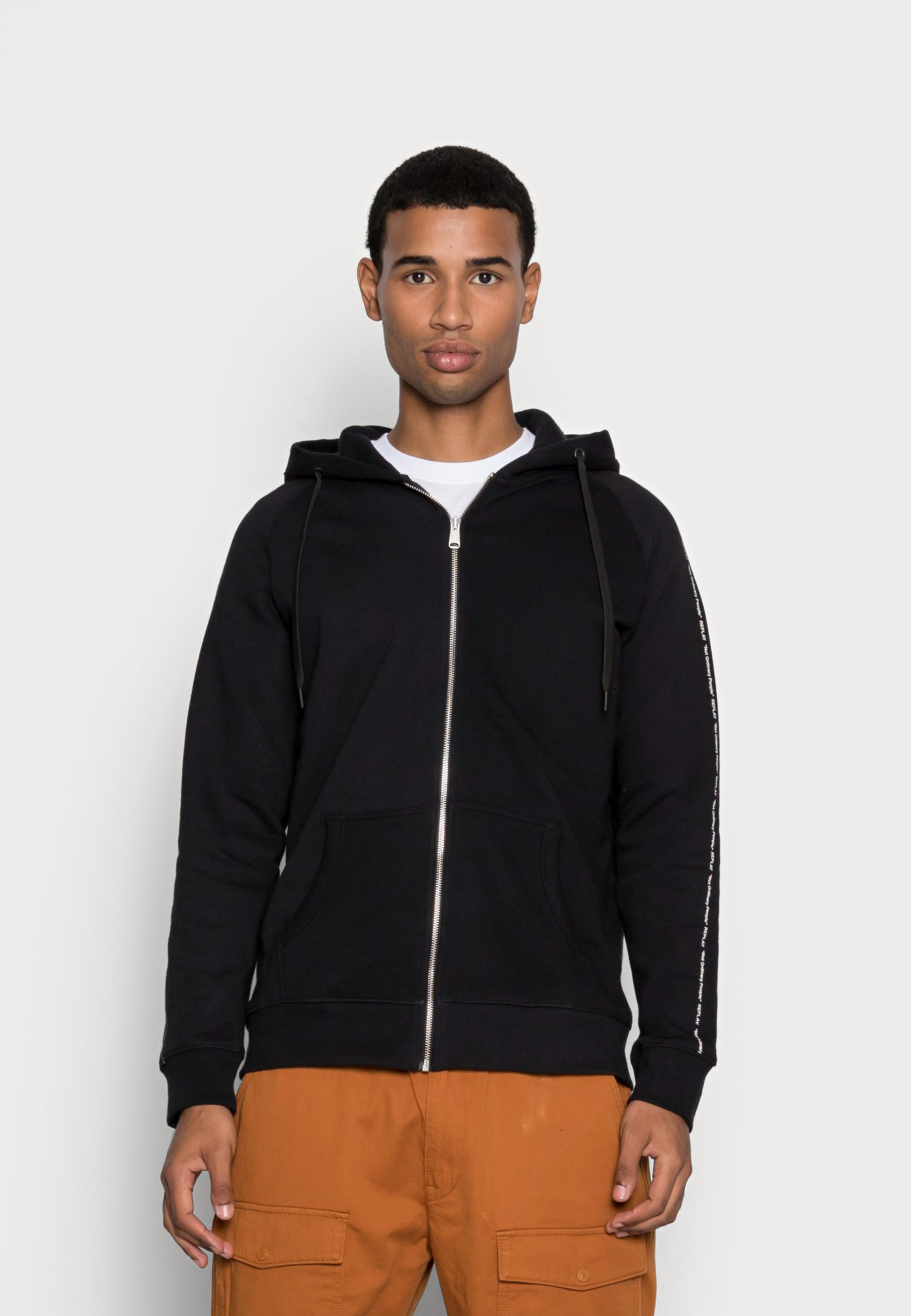 Vêtements Replay ZIP HOODIE - Sweat à capuche zippé - black