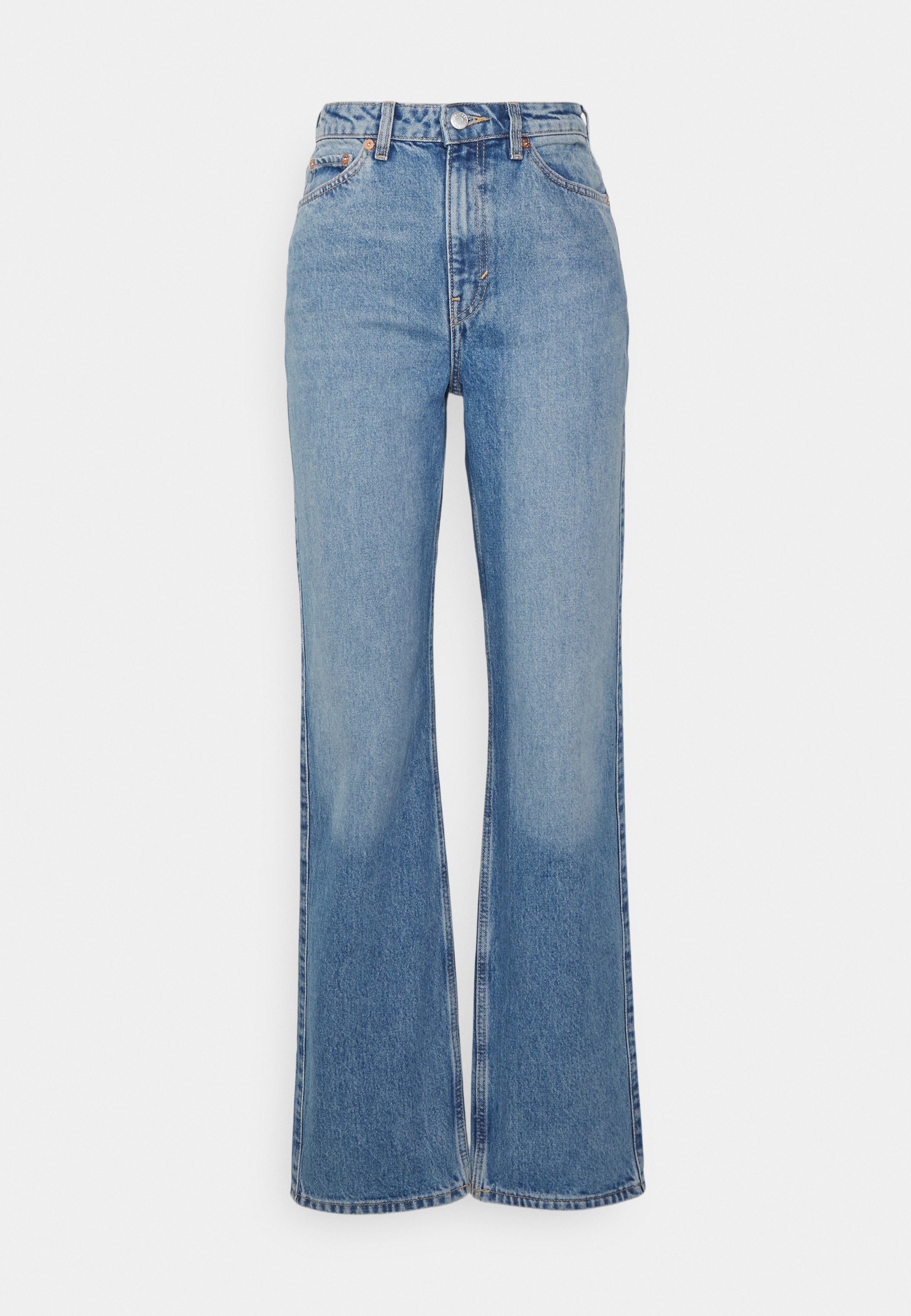 Vêtements Weekday ROWE EXTRA HIGH STRAIGHT JEANS - Jean droit - honest blue