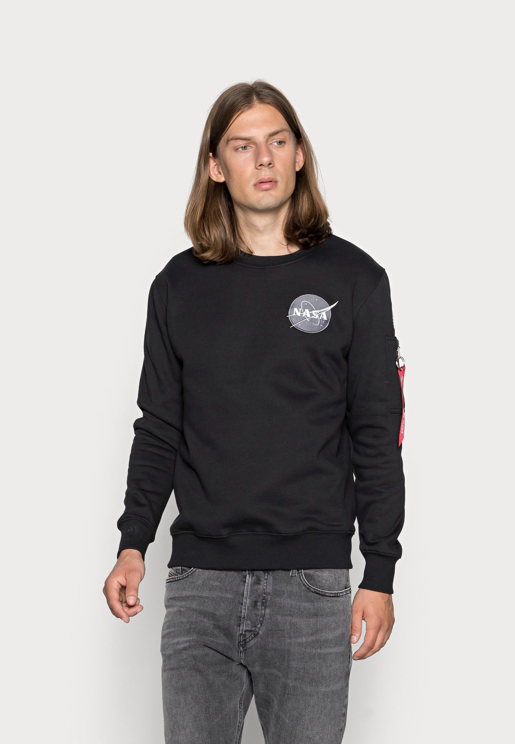 Vêtements Alpha Industries NASA - Sweatshirt - schwarz