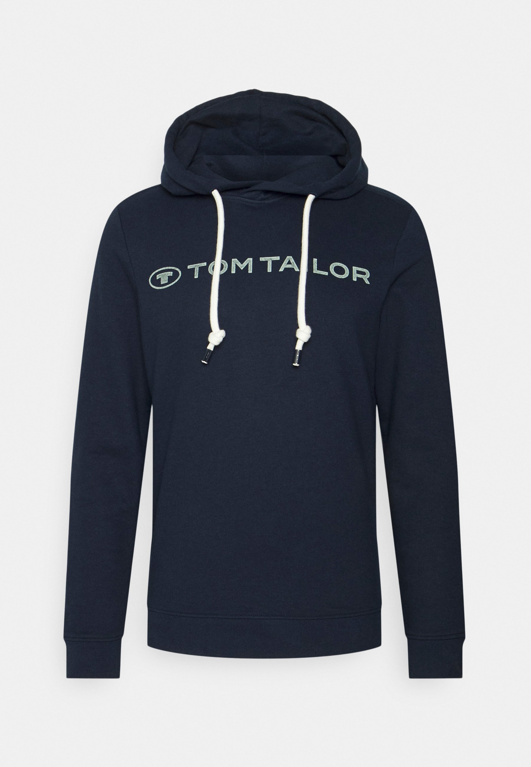 Vêtements TOM TAILOR PRINTED HOODIE - Sweatshirt - sky captain blue